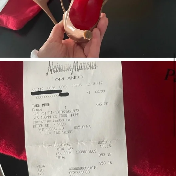 Christian Louboutin Crossfilketa Nude Heels - Picture 3 of 4